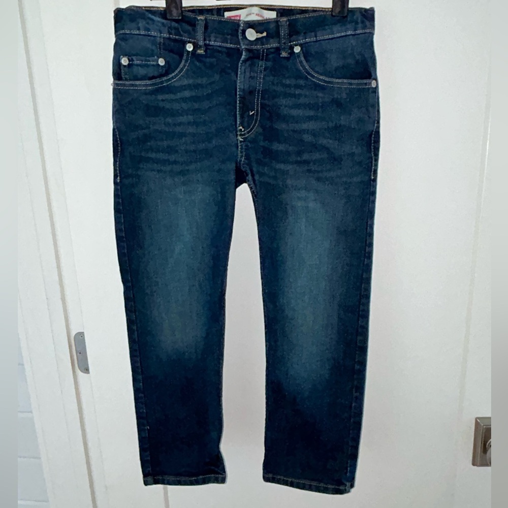 Levi's 505 regular straight leg jeans boy's sz 8H 8 Husky NWOT